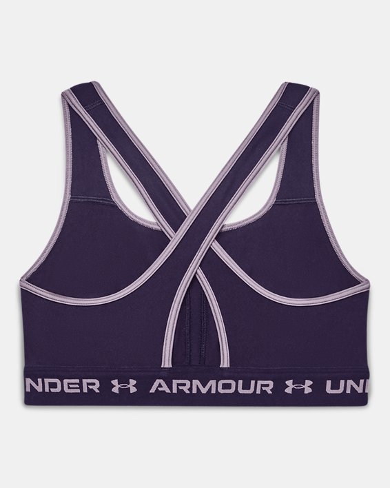 Reggiseno sportivo Armour® Mid Crossback da donna, Purple, pdpMainDesktop image number 9